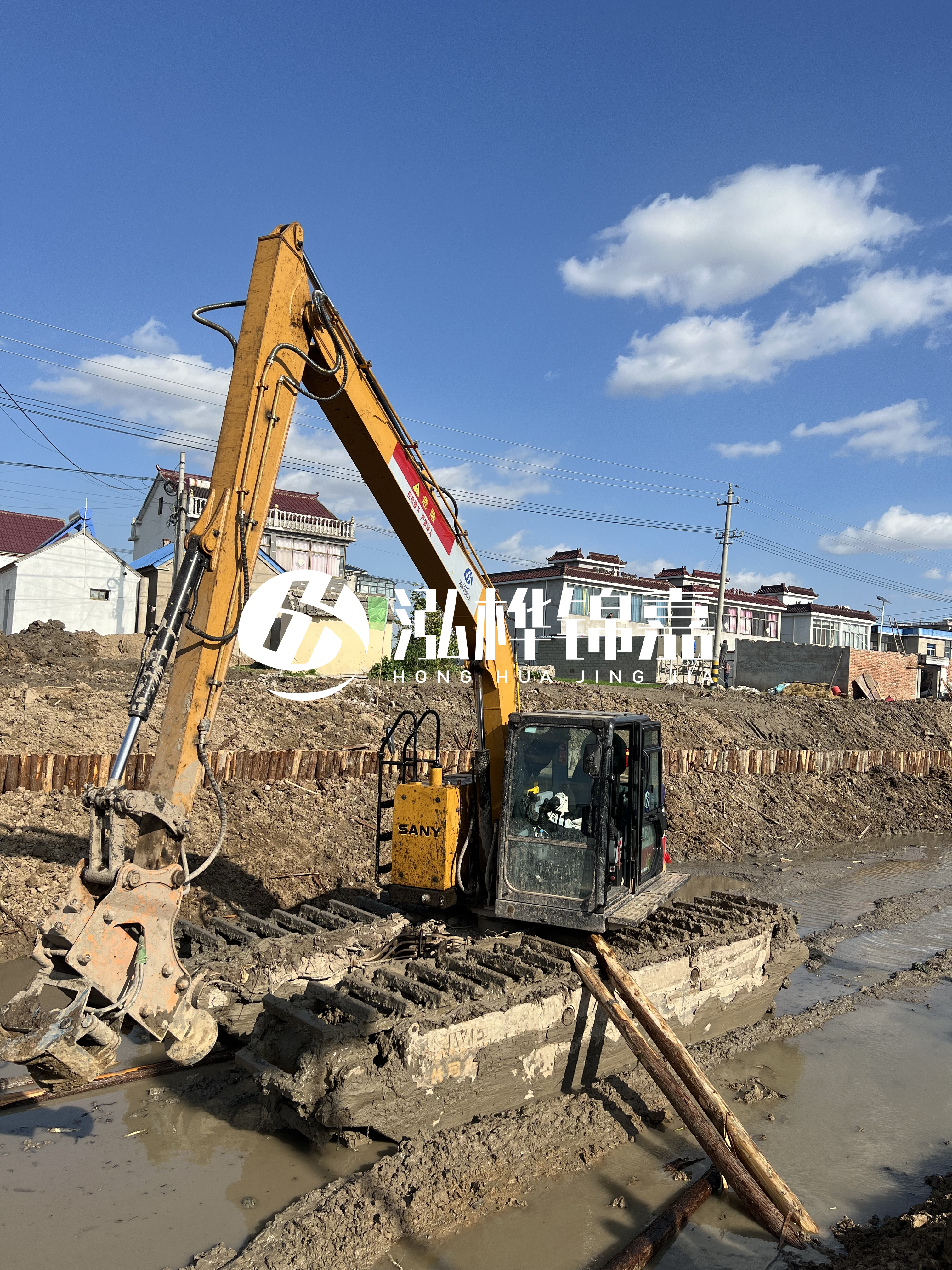 汕頭松木樁源頭廠家-河道護坡打樁對河岸保護有何作用?